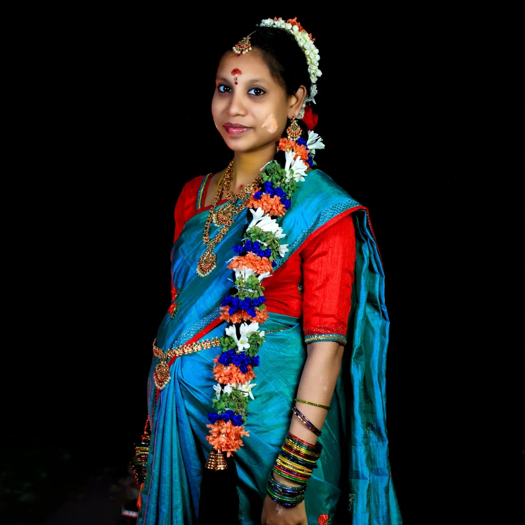 Traditional saree portrait photography