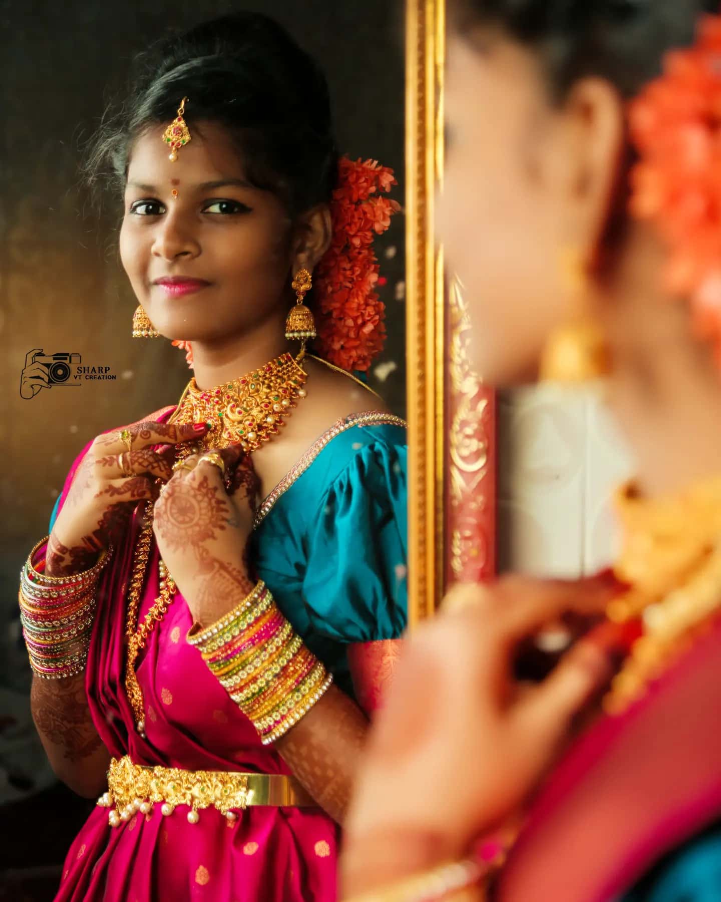 Traditional puberty function portrait photography